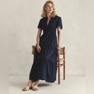 Quince Deep Blue Maxi Dress